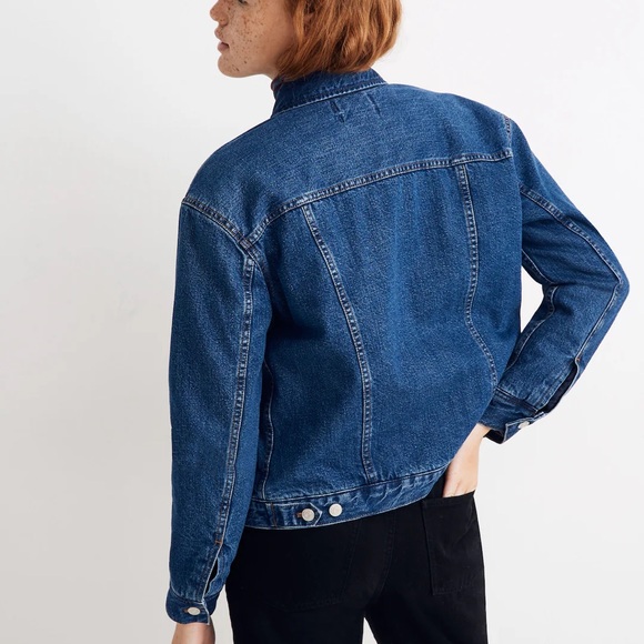 SOLD Madewell The Boxy-Crop Jean Jacket: Quilted Lining Edition NWT - Picture 8 of 9